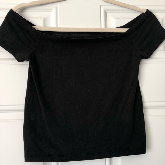 Black Pacsun Off The Shoulder Top - Picture 2 of 3